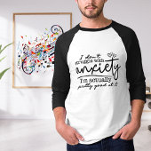 Goed in Angst 3/4 Mouwen Raglan T-Shirt