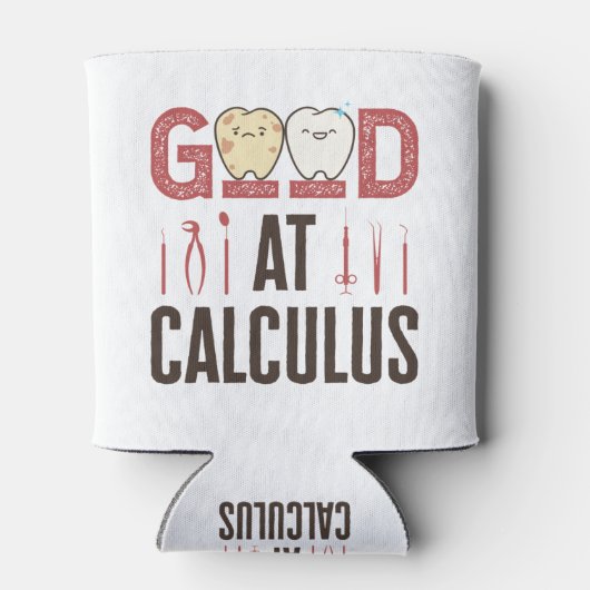 Goed in calculus Funny Dental Hygienist RDH Blikjeskoeler (Achterkant)