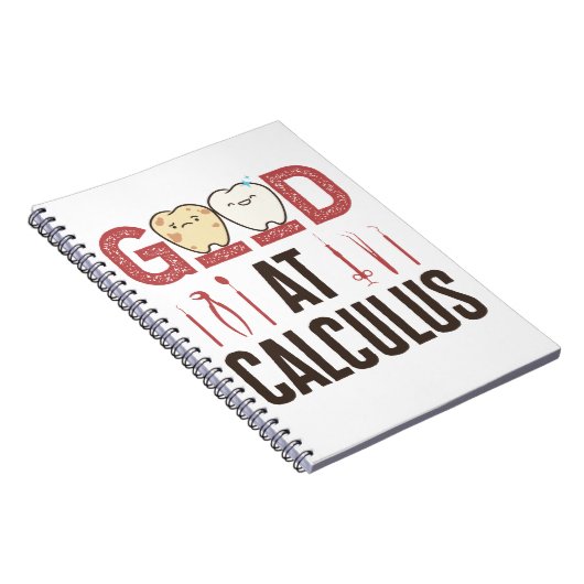 Goed in calculus Funny Dental Hygienist RDH Notitieboek (Rechterzijde)