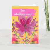 Goed in de Franse Waterverf Flowers Kaart (Voorkant)