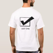 Goed in één ding t-shirt (Achterkant)