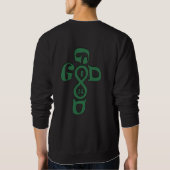 “GOED IS GOD” Kruis Typography T-shirt 💚 (Achterkant)