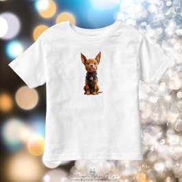 Goed Jongen Kerstman Hond Peuter T-shirt