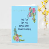 Goed Kaart voor Carpal Tunnel Syndrome Chirgery (Gele Bloem)
