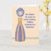 Goed Kaart voor Carpal Tunnel Syndrome Chirgery (Gele Bloem)