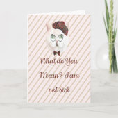 Goed Kaart voor Cat die denkt dat hij niet ziek is (Voorkant)