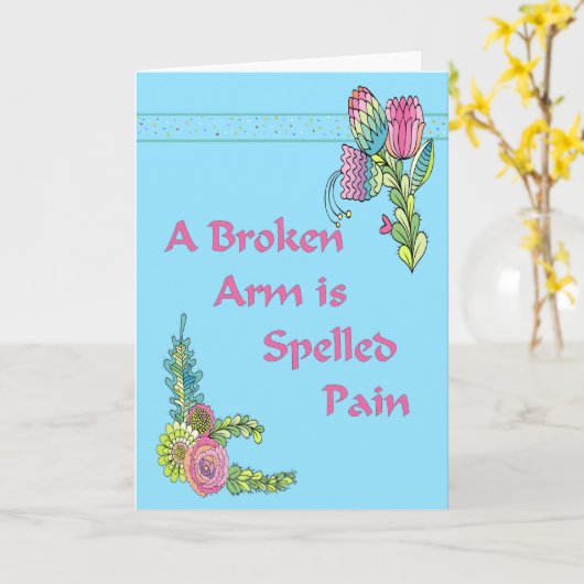 Goed Kaart voor een gebroken arm (Gele Bloem)