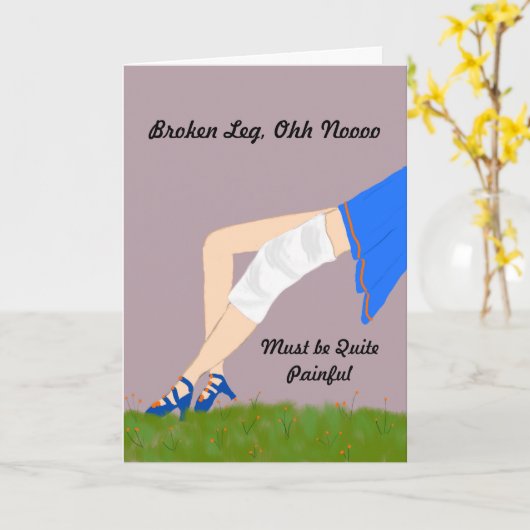 Goed Kaart voor een gebroken been (Gele Bloem)