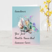 Goed Kaart voor een vriend met psychische aandoeni (Gele Bloem)