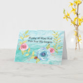 Goed Kaart voor een Vrouw dat een hipoperatie heef (Gele Bloem)