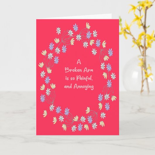Goed Kaart voor gebroken armen (Gele Bloem)