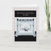 Goed Kaart voor kat op vier Posters beddengoed (Voorkant)