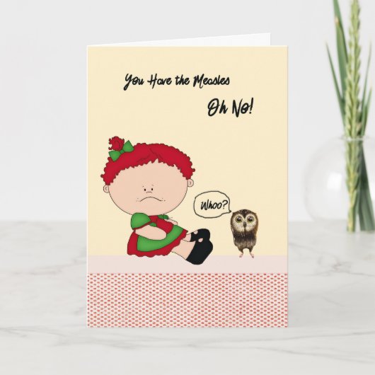 Goed Kaart voor kinderen met mazelen (Voorkant)