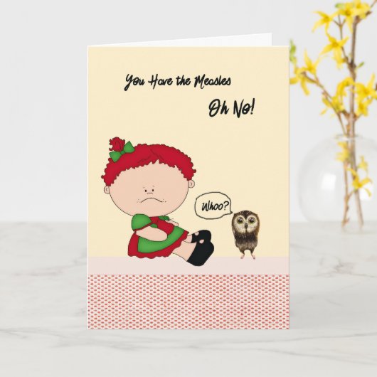 Goed Kaart voor kinderen met mazelen (Gele Bloem)