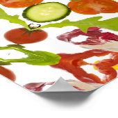 Goed karma en welzijn van een gezond dieet poster (Hoek)