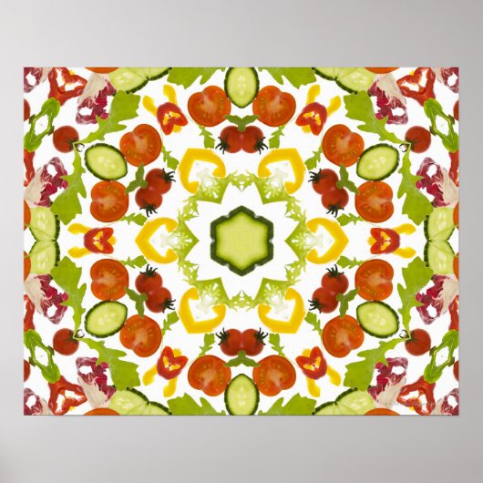 Goed karma en welzijn van een gezond dieet poster (Voorkant)