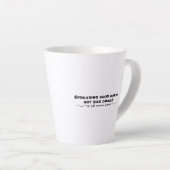 Goed karma verspreiden, geen slecht drama latte mok (Rechterhoek)