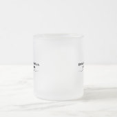 Goed karma verspreiden, geen slecht drama matglas koffiemok (Center)