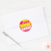 GOED KIJKEN! met een hart Ronde Sticker (Envelop)