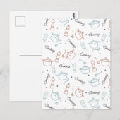 Goed koken met liefdespatroon briefkaart (Voorkant / Achterkant)