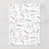 Goed koken met liefdespatroon briefkaart (Voorkant)