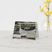 GOED KOMEN - THUISKOMEN! Dubbele wenskaart Kaart (Gele Bloem)