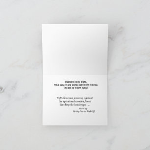 GOED KOMEN - THUISKOMEN! Dubbele wenskaart Kaart