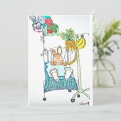 Goed konijnenvlees Kaart (Staand voorkant)