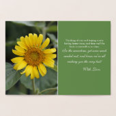 Goed krijgen Binnenkort gele zonnebloem Folie Kaarten (Binnen)