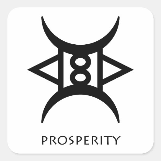 Goed Leven Adinkra Symbool - Asetena Pa - Sticker (Voorkant)