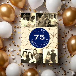 Goed leven Foto Verrassing Verjaardag Uitnodiging