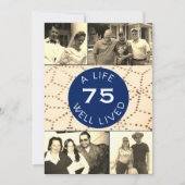 Goed leven Foto Verrassing Verjaardag Uitnodiging (Voorkant)