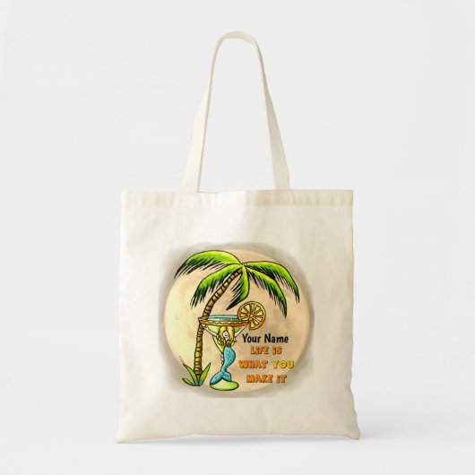 Goed Leven zeemeermin boodschappentas Tote Bag (Voorkant)