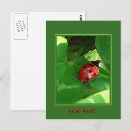 Goed Luck. Briefkaart (Voorkant / Achterkant)