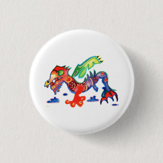 Goed Luck Dragon, Drache Ronde Button 3,2 Cm