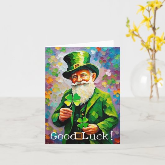 Goed Luck. Kaart (Gele Bloem)