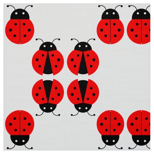 Goed Luck Ladybugs Stof (Swatch)