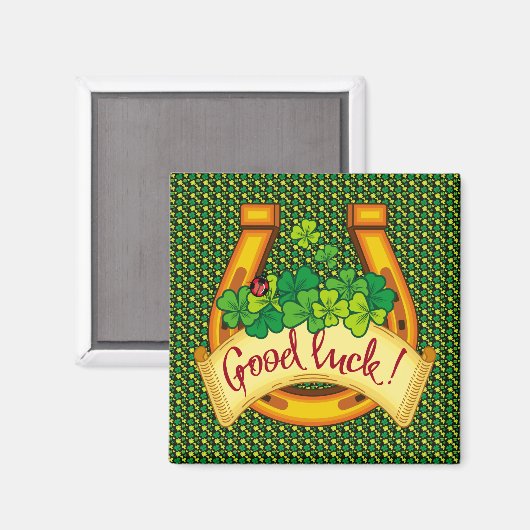 Goed Luck. Magneet (Voorkant / Achterkant)