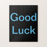 Goed Luck of je woorden Puzzle Legpuzzel<br><div class="desc">Voor meer puzzels, kijk dan mijn collectie hier: https://www.zazzle.com/collections/puzzles-119365910668886310?rf=238930530889665547</div>