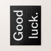 Goed Luck of je woorden Puzzle Legpuzzel (Verticaal)