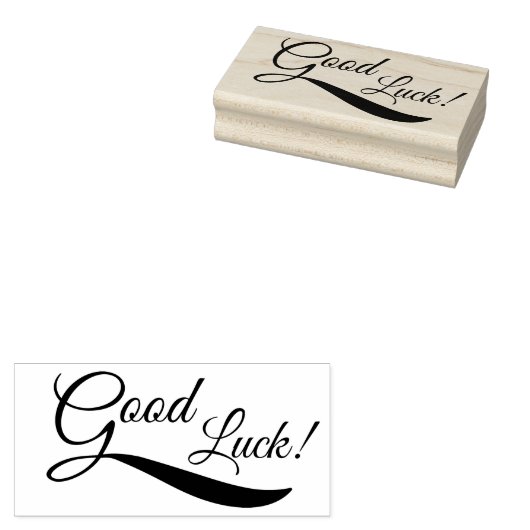 Goed Luck. Rubberstempel (Gestempeld)