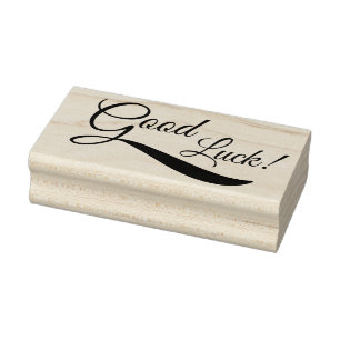 Goed Luck. Rubberstempel