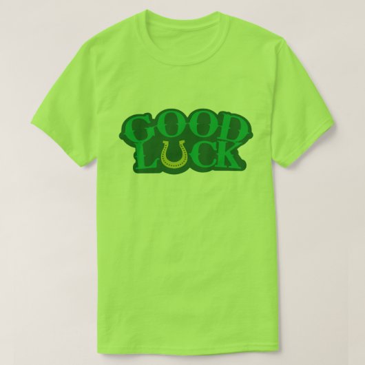 Goed Luck St Patrick's Day T-shirt (Design voorkant)