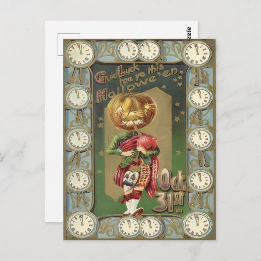 goed luck Tae Ye, deze halloween Briefkaart (Voorkant / Achterkant)