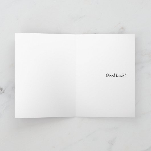 Goed Luck Vier Leaf Clover Kaart (Binnen)