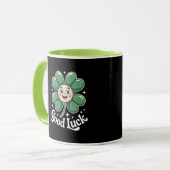 Goed Luck Vier Leaf Clover Mok (Voorkant links)