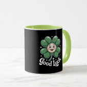 Goed Luck Vier Leaf Clover Mok (Voorkant rechts)