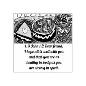 Goed lunchen rubberstempel (Afrduk)