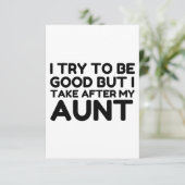 GOED MAAR IK NEEM NA MIJN BEDRAG. BEDANKKAART (Staand voorkant)