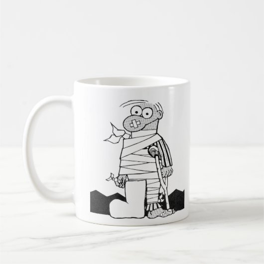 Goed Man in bloedingen - patiënt in het ziekenhuis Koffiemok (Links)